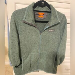 Merrell Men's/ women  Olive Full-Zip Jacket